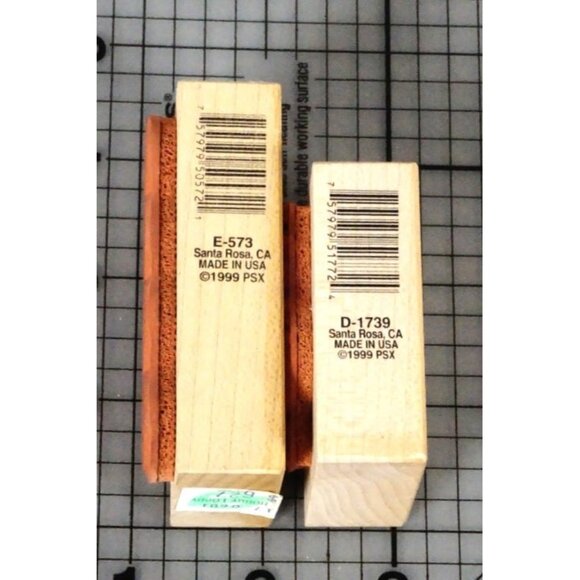 Easter PSX D-1739 Bunny Rabbit & PSX E-573 Egg Cluster Rubber Stamps - Picture 3 of 3